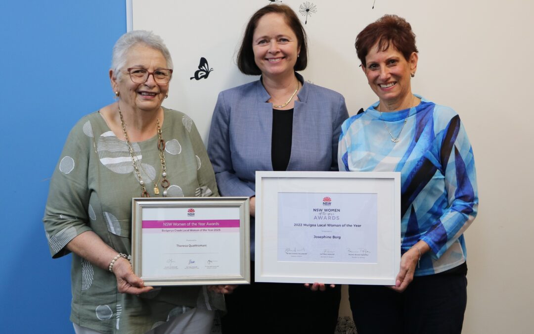 THERESA QUATTROMANI NAMED BADGERYS CREEK LOCAL WOMAN OF THE YEAR