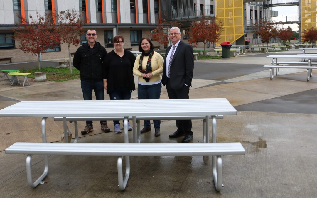 DAVIES CELEBRATES COMPLETION OF OUTDOOR SEATING