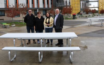 DAVIES CELEBRATES COMPLETION OF OUTDOOR SEATING